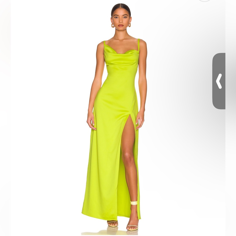 Reyna Maxi Dress in Lime Green